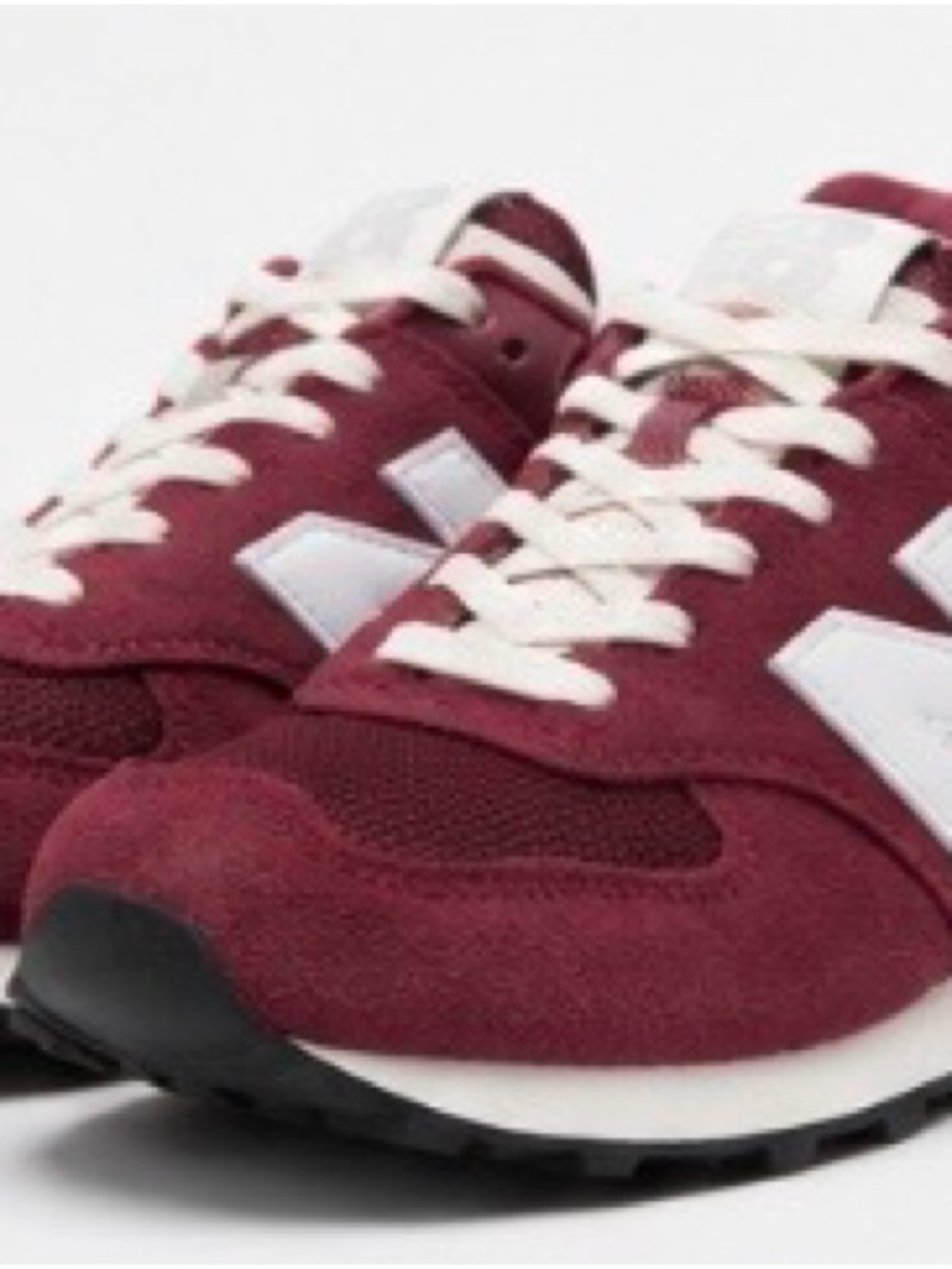 New Balance Burgundy Women's Retro Sneakers
